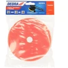 Dedra Gąbka Poliravimo kempinė su lipdukais, kieta, 125 mm, 25 mm storio (oranžinė)