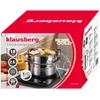 Klausberg Puodas Garintuvas 3 guobų, 18 cm, 2,5 l kb-7725