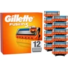 „Gillette Fusion5“ vyriški skutimosi peiliukai – oranžiniai/juodi – 12 vnt.