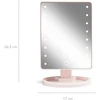 Gillian Jones - Holivudo veidrodis su lietimui jautriu ekranu, LED apšvietimu ir USB-C - Rosa