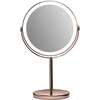 Gillian Jones - Įkraunamas LED stalo veidrodis su 10 kartų didinimu ir USB-C - Vario spalvos - Plotis 21,5 x 35 x 13,5 cm