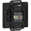 Gniazdo Lizdas 1xRJ45 Cat5 Pearl lizdas, RJ45-5CAT/P1, juodas
