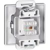 Gniazdo Antracito spalvos RJ45 Cat5 lizdas Pearl