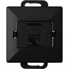 Gniazdo Lizdas 1xRJ45 Cat5 Pearl lizdas, RJ45-5CAT/P1, juodas