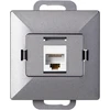 Gniazdo Antracito spalvos RJ45 Cat5 lizdas Pearl
