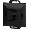 Gniazdo Lizdas 1xRJ45 Cat5 Pearl lizdas, RJ45-5CAT/P1, juodas