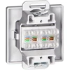 Gniazdo Antracito spalvos dviguba RJ45 Cat5 jungtis Pearl