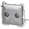 Gniazdo Antracito spalvos RTV abonenčio lizdas Pearl 1,5 dB