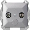 Gniazdo Antracito spalvos RTV abonenčio lizdas Pearl 1,5 dB