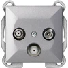 Gniazdo RTV/SAT prijungimo lizdas Pearl GAPS-2P, antracitas