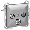 Gniazdo RTV/SAT prijungimo lizdas Pearl GAPS-2P, antracitas