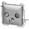 Gniazdo RTV/SAT prijungimo lizdas Pearl GAPS-2P, antracitas