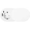 Orno Lizdas Baldinis lizdas Ø6cm, įleidžiamas į stalviršį su stumdomu dangteliu, USB įkrovikliu ir 1,9m laidu, 1x2P+Z (Schuko), 2xUSB (A+C tipo; PD20W), baltas