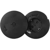 Orno Lizdas Baldinis lizdas Ø6cm su besisukančiu dangteliu, indukciniu įkrovikliu, USB įkrovikliu ir 1,5m laidu, 1x2P+Z (Schuko), Qi 1.2.4 maks. 10W, 2xUSB (A ir C tipo, 2,4A), juodas