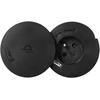Orno Lizdas Baldinis lizdas Ø6cm su besisukančiu dangteliu, indukciniu įkrovikliu, USB įkrovikliu ir 1,5m laidu, 1x2P+Z, Qi 1.2.4 maks. 10W, 2xUSB (A ir C tipo, 2,4A), juodas