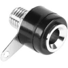 Gniazdo Lizdas Cabletech juodo plastiko tvirtinimo bananinis lizdas