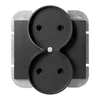Gniazdo Lizdas Dvigubas kištukinis lizdas 2x2P Onyx, 16A, 250V, PT-5OR, juodas