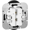Gniazdo Lizdas Dvigubas kištukinis lizdas 2x2P+Z Onyx, 16A, 250V, PT-6OR, juodas