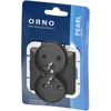 Gniazdo Lizdas Dvigubas kištukinis lizdas 2x2P+Z Pearl, 16A, 250V, PT-6 PR, juodas