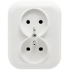 Gniazdo Lizdas Dvigubas lizdas be išvado 2x2p+Z 16A, 250V, su ventiliatoriumi, baltas