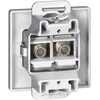 Gniazdo Dviguba antracito spalvos lizdų sistema Pearl, TV/F-F1/P2