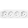 Orno Lizdas Keturgubas „ToDo“ lizdas 2P+Z IP20, 16A, 230V AC, baltas, 8 vnt.