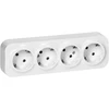 Gniazdo Lizdas Keturgubas „ToDo“ lizdas 2P+Z, Schuko, IP20, 16A, 230V AC, baltas, 8 vnt.