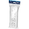 Orno Lizdas Keturgubas „ToDo“ lizdas 2P+Z Schuko IP20, 16A, 230V AC, baltas