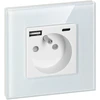 Orno Lizdas Lizdas 2P+Z, USB-A + USB-C, PD, maks. 20W, baltas