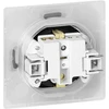 Gniazdo Lizdas Lizdas su 2P+Z apsauga nuo vandens purslų, su atvartu, Pearl, 16A, 250V, PT-17PH, juodas