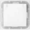 Gniazdo Lizdas Lizdas su 2P+Z apsauga nuo vandens purslų su atvartu, Pearl, 16A, 250V, PT-16PH, baltas