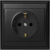 Gniazdo Lizdas Lizdas su 2P+Z lizdu, Schuko Luna, 16A, 250V, PT-17L, juodas