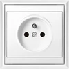 Gniazdo Lizdas Lizdas su 2P+Z „Luna“, 16A, 250V, PT-16L, baltas