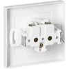 Gniazdo Lizdas Lizdas su 2P+Z, Malta, 16A, 250V, PT-16M, baltas