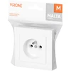 Gniazdo Lizdas Lizdas su 2P+Z, Malta, 16A, 250V, PT-16M, baltas