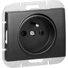 Gniazdo Lizdas Lizdas su 2P+Z Onyx, 16A, 250V, PT-16O, juodas