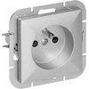 Gniazdo Vienguba elektros lizdas Pearl, 16A, 250V, sidabrinis
