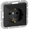 Gniazdo Lizdas Lizdas su 2P+Z Schuko Pearl, 16A, 250V, PT-17P, juodas
