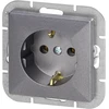 Gniazdo Lizdas Lizdas su 2P+Z Schuko Pearl, 16A, 250V, PT-17P, antracito spalvos