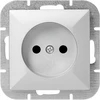 Gniazdo Lizdas Lizdas su išėjimu 2P Pearl, 16A, 250V, PT-15P, sidabrinis