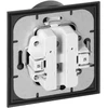 Gniazdo Lizdas Luna dvigubas kištukinis lizdas 2x2P+Z, 16A, 250V, PT-6LR, juodas