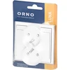 Gniazdo Lizdas Luna dvigubas kištukinis lizdas 2x2P+Z, 16A, 250V, PT-6LR, baltas