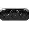 Orno Lizdas „ToDo“ trigubas lizdas 2P+Z IP20, 16A, 230V AC, juodas