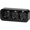 Orno Lizdas „ToDo“ trigubas lizdas 2P+Z IP20, 16A, 230V AC, juodas