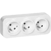Orno Lizdas „ToDo“ trigubas lizdas 2P+Z IP20, 16A, 230V AC, baltas, 10 vnt.