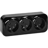 Orno Lizdas „ToDo“ trigubas lizdas 2P+Z IP20, 16A, 230V AC, juodas