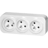 Orno Lizdas „ToDo“ trigubas lizdas 2P+Z IP20, 16A, 230V AC, baltas, 10 vnt.