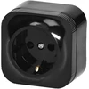 Orno Lizdas „ToDo“ viengubas lizdas 2P+Z Schuko IP20, juodas, 10 vnt.
