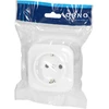 Orno Lizdas „ToDo“ viengubas lizdas 2P+Z Schuko IP20, baltas, 10 vnt.