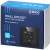 Gniazdo Lizdas Vienas lizdas 2P+Z, Schuko, USB-A + USB-C, išėjimas 5VDC maks. 3A, juodas